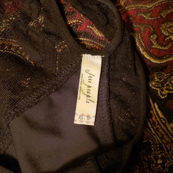 Free People Nightshade Strappy Lace Velvet Dress - Picture 5 of 6